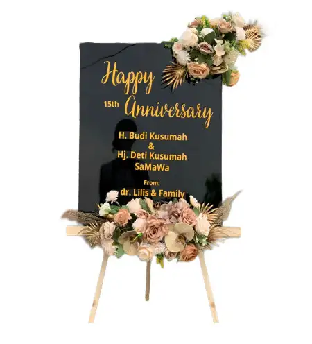 Papan Bunga Akrilik Gabek