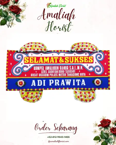 Papan Bunga Ucapan Selamat Gabek